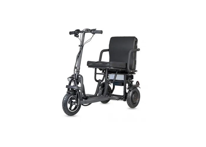 Trottinette électrique 3 roues PMR stable noir séniors BOLA