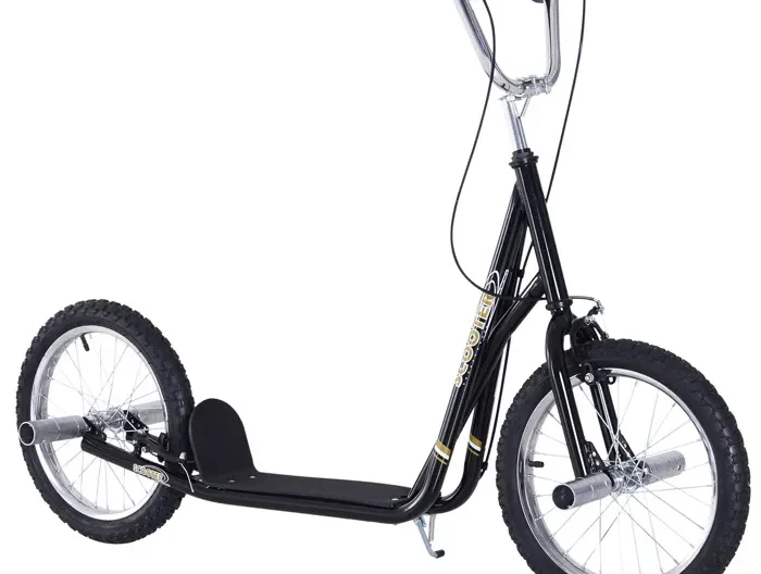 HOMCOM - Trottinette - Acier - 143x58x100cm - Noir