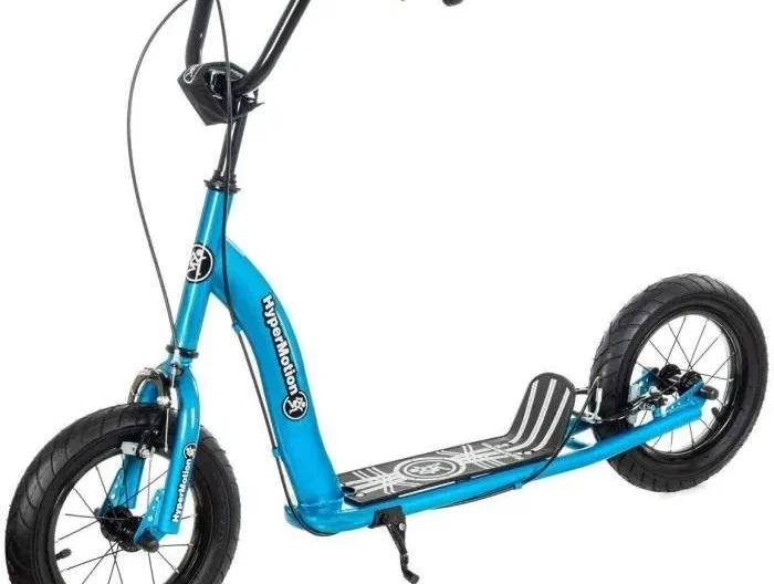 rottinette - HyperMotion - Ruby 12 - Freins à 2 Mains - Roues Gonflables 30 cm - Acier Robuste