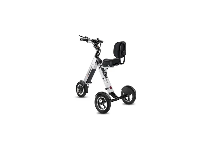 Trottinette électrique 3 roues stable PMR sénior ES35 MATE 4 dosseret pneus pleins