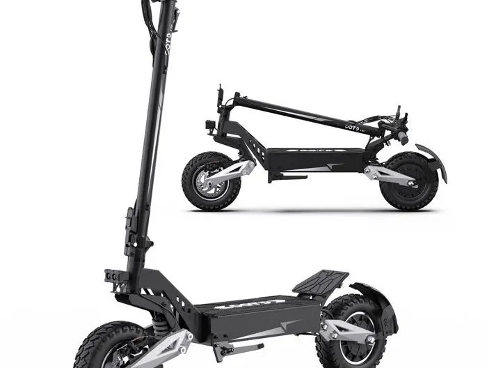 OOTD T10 Trottinette électrique pliable – Moteur 900W crête – Batterie 48V 13.5Ah – Pneus 11" – Autonomie 45km – Écran LED