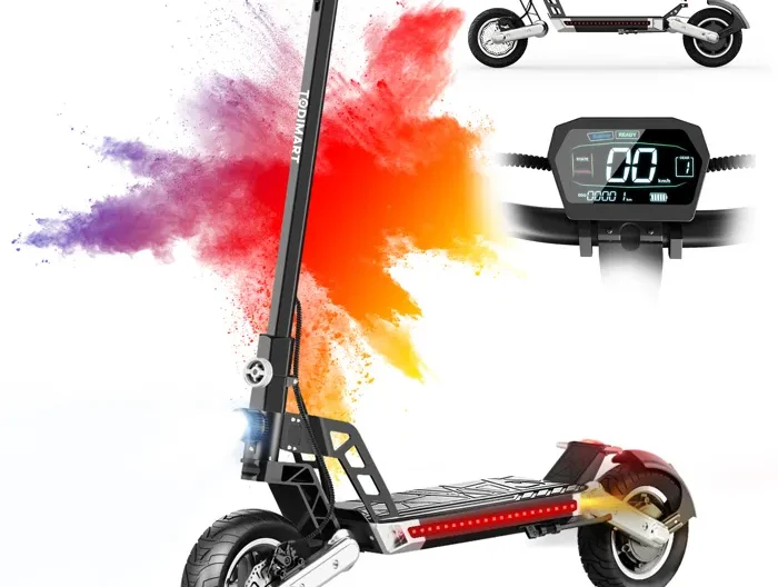 Trotinette Electrique G2, Moteur 500W(PIC 800W), Autonomie 40-45km , Batterie 48v 10.4ah, Pneu Tout-Terrain 10'', TODIMART