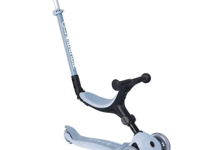 Trottinette 3 roues évolutive - GLOBBER - ACTIVE ECOLOGIC - Bleu Cassis - Plastique recyclé - Porteur Siège large 15 mois à 9 ans