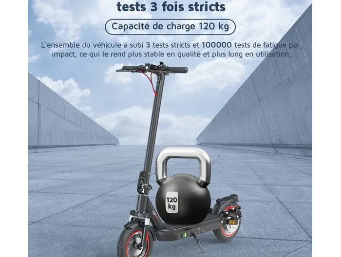 Trottinette Electrique iScooter i10 650W 36V15Ah Autonomie 40-45km 10" Frein de Moyeu Avant 4 vitesses