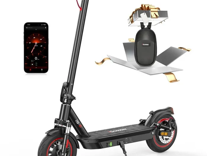 Trottinette Electrique iScooter i10 650W 36V15Ah Autonomie 40-45km 10" Frein de Moyeu Avant 4 vitesses