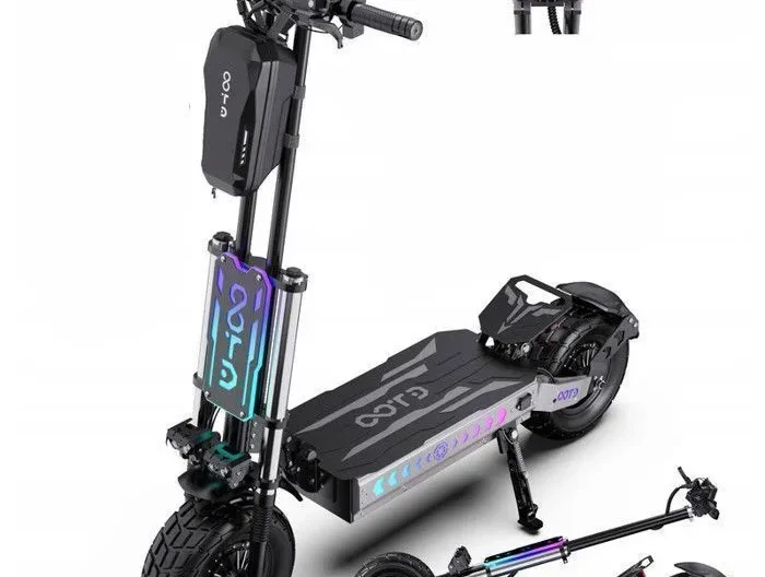 Trottinette Electrique OOTD T90 - Moteur 4200W (2100W+2100W) - vitesse maximale 85km/h - Batterie 60V 31.2Ah - Autonomie 120km