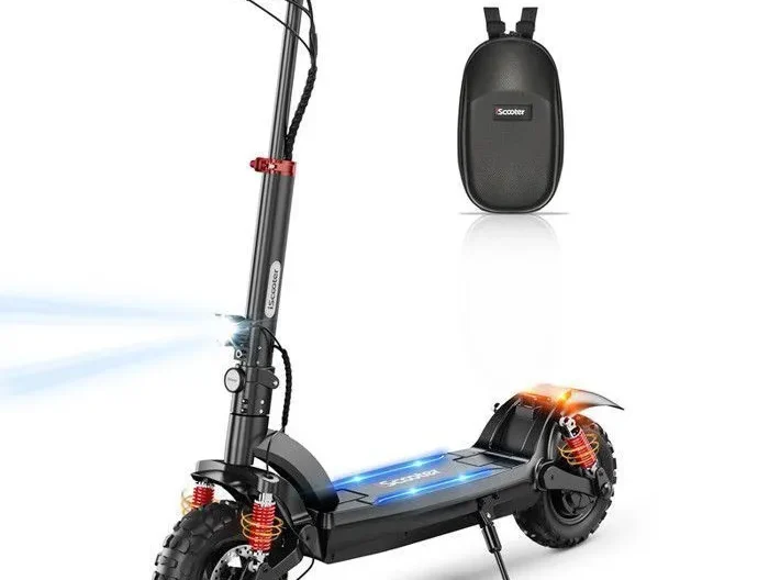 Trottinette électrique adulte 11 pouces - Pliable - Écran LCD - Autonomie 65 km - Batterie 48 V 17,5 Ah - Moteur 1000 W - Noir