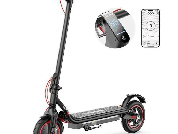 Trottinette Électrique Pliable AS-S1, Autonomie 27-37km, Batterie 36V 10.5Ah, Moteur 650W, Double Amortisseurs Avant et Arrière