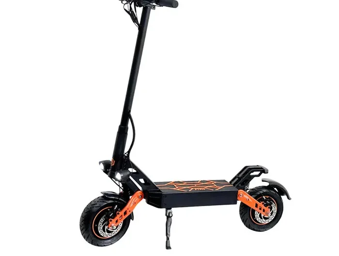 Trottinette Électrique SANWEIPU F7-2 Autonomie 55km Pliable 3 Vitesses Batterie 48V 15Ah - 68km/h- Moteur Double Puissant 2400W