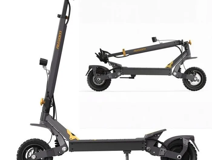 Trottinette Électrique Ausom L1 - Moteur 800W (Moteur à pic 1100W）- Batterie 15.6Ah - Pneus 10" - Portée Max 70km - Freins à Disque