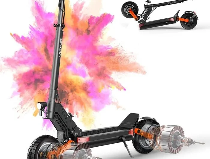 JOYOR S10-S-Z - Trottinette électrique - Deux moteurs 1000 W*2, batterie 60 V 18 Ah - Max 60km/h - Autonomie de 70 km - Noir