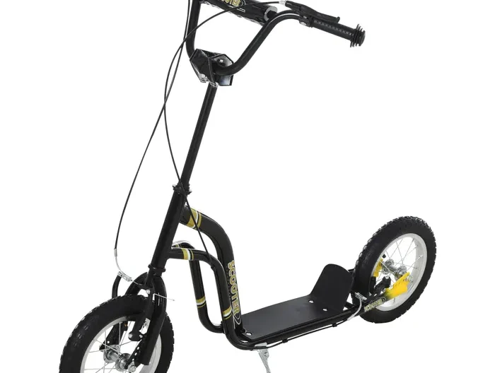 HOMCOM - trottinette - Métal - 120x58x95cm - Noir