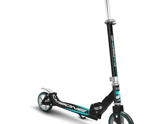 Trottinette pliable ajustable double suspensions 145mm - SKIDS CONTROL CARBONE - JK525145
