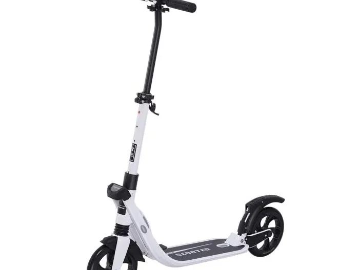 Trottinette pliable pour adulte enfant à partir 14 ans dim. 94L x 38l x 95-105H cm hauteur guidon réglable suspensions AV AR roues