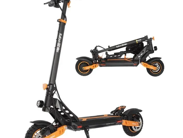 KuKirin G2 Max Trottinette électrique, 1000W 48V 20.8Ah, vitesse 55 km/h, autonomie 70 km, pneus 10", double suspension